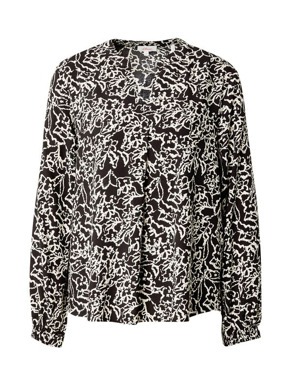 s.Oliver s.Oliver Блуза  черно / бяло