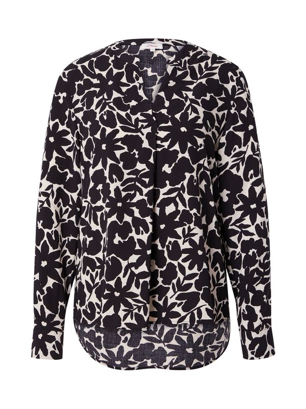 s.Oliver s.Oliver Блуза  екрю / черно