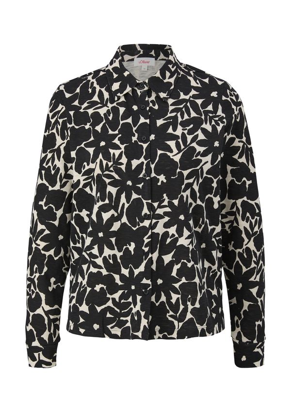 s.Oliver s.Oliver Блуза  екрю / черно