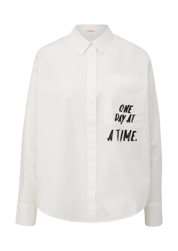 s.Oliver s.Oliver Блуза  екрю / черно