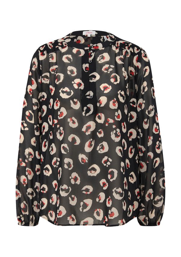 s.Oliver s.Oliver Блуза  екрю / светлочервено / черно