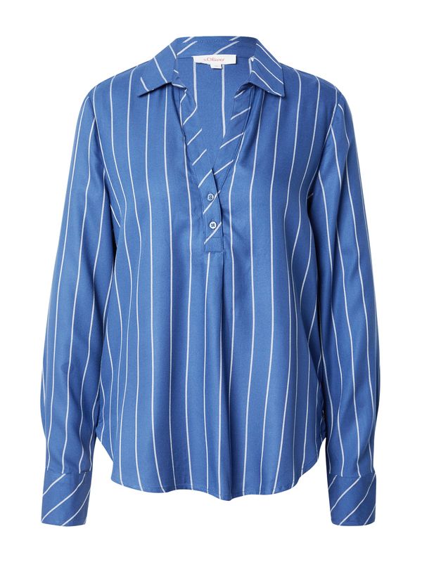 s.Oliver s.Oliver Блуза  кобалтово синьо / бяло