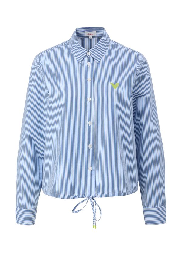 s.Oliver s.Oliver Блуза  кралско синьо / ябълка / бяло