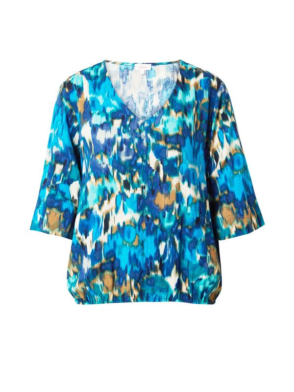 s.Oliver s.Oliver Блуза  кремаво / нейви синьо / тюркоазен / лазурно синьо