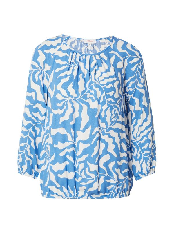 s.Oliver s.Oliver Блуза  лазурно синьо / бяло