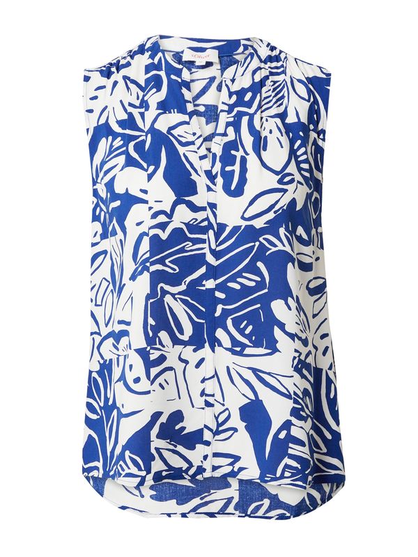 s.Oliver s.Oliver Блуза  синьо / бяло