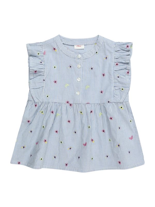 s.Oliver s.Oliver Блуза  синьо / светлозелено / розово / бяло