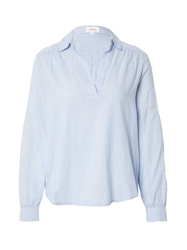 s.Oliver s.Oliver Блуза  светлосиньо / бяло