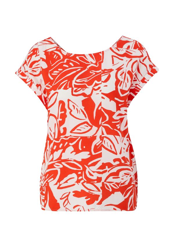 s.Oliver s.Oliver Блуза  тъмнооранжево / бяло