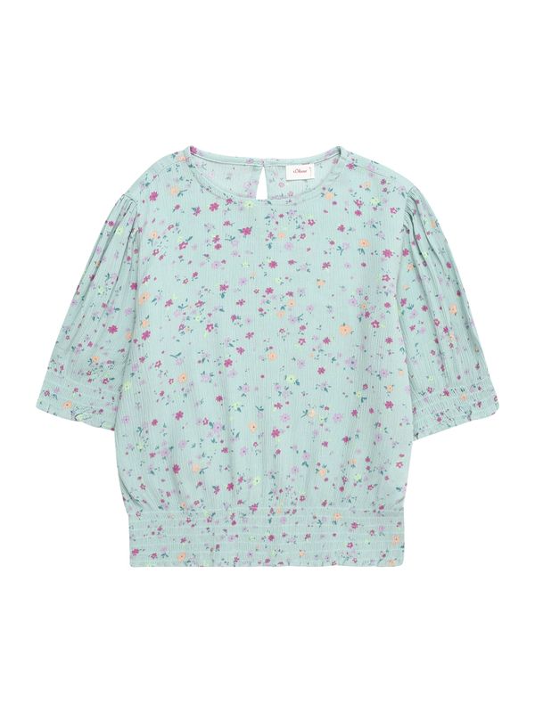 s.Oliver s.Oliver Блуза  тюркоазен / светлозелено / пастелно оранжево / розово