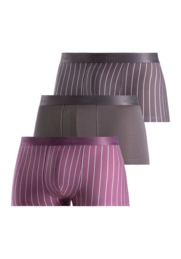 s.Oliver s.Oliver Боксерки 'Hipster'  антрацитно черно / бледоморав / боровинка / мръсно бяло