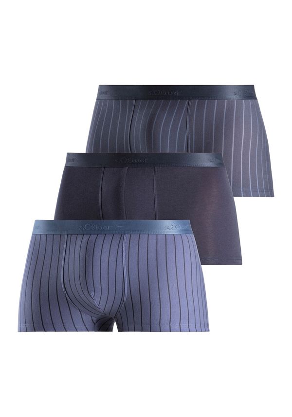 s.Oliver s.Oliver Боксерки 'Hipster'  опушено синьо / тъмносиньо / черно