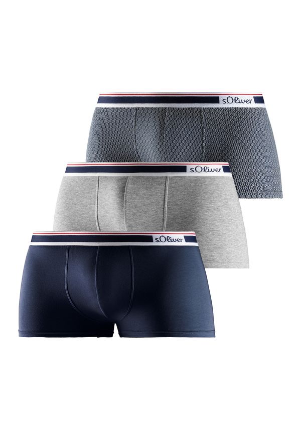 s.Oliver s.Oliver Боксерки  нейви синьо / сив меланж / бяло