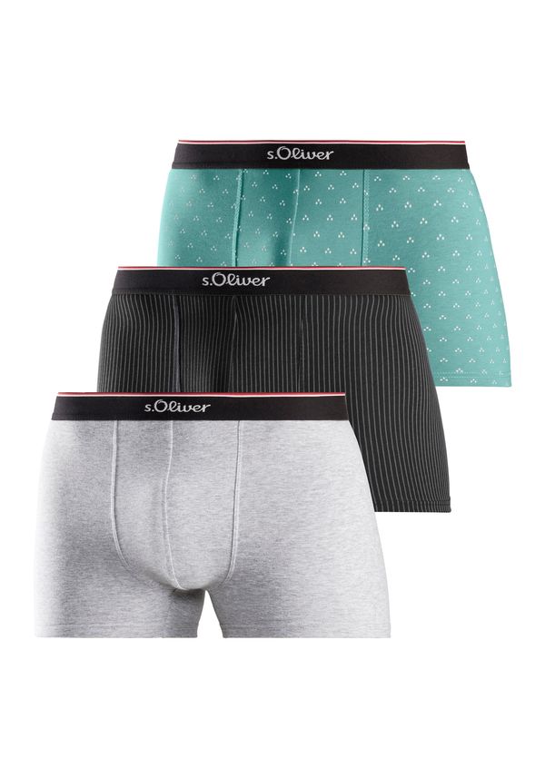 s.Oliver s.Oliver Боксерки  сив меланж / зелено / черно / бяло