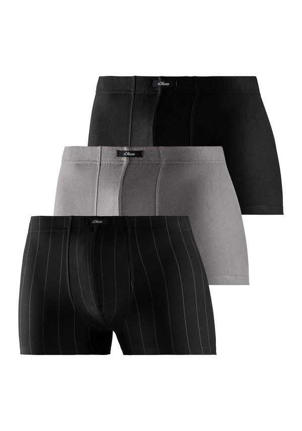 s.Oliver s.Oliver Боксерки  сиво / черно