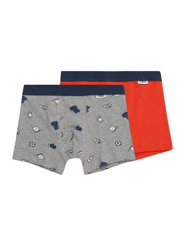 s.Oliver s.Oliver Долни гащи  морскосиньо / сив меланж / тъмнооранжево / бяло