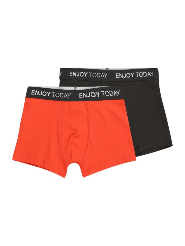 s.Oliver s.Oliver Долни гащи  тъмносиво / оранжево-червено / мръсно бяло