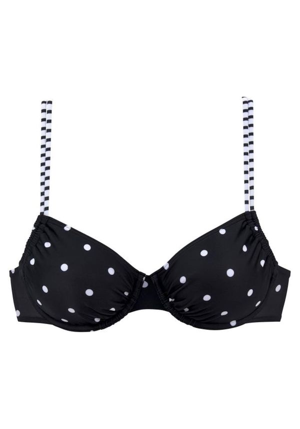 s.Oliver s.Oliver Горнище на бански 'Audrey'  черно / бяло