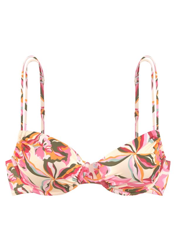 s.Oliver s.Oliver Горнище на бански  кремаво / каки / бледорозово / червено