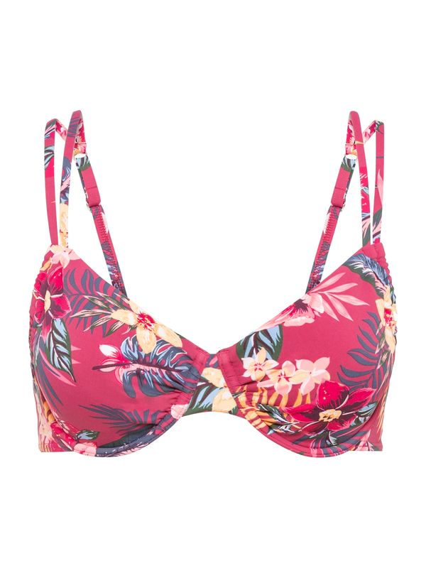 s.Oliver s.Oliver Горнище на бански 'Larika'  бежово / тъмнозелено / оранжево / фуксия