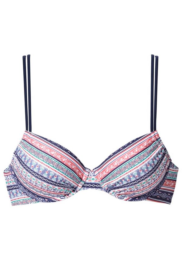 s.Oliver s.Oliver Горнище на бански  морскосиньо / тюркоазен / светлорозово / бяло