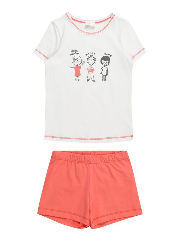 s.Oliver s.Oliver Комплект пижама  корал / черно / бяло