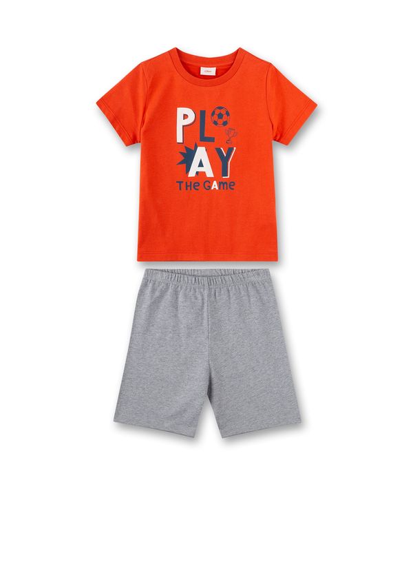 s.Oliver s.Oliver Комплект пижама  нейви синьо / сив меланж / червено / бяло