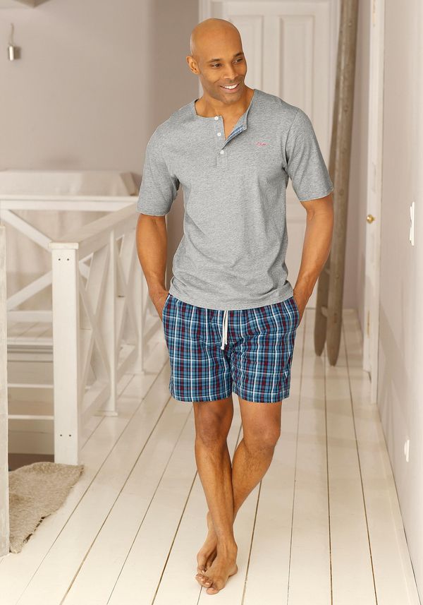 s.Oliver s.Oliver Къса пижама  кафяво / сив меланж