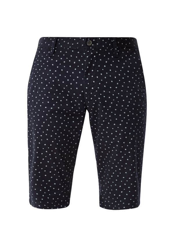 s.Oliver s.Oliver Панталон  нейви синьо / бяло