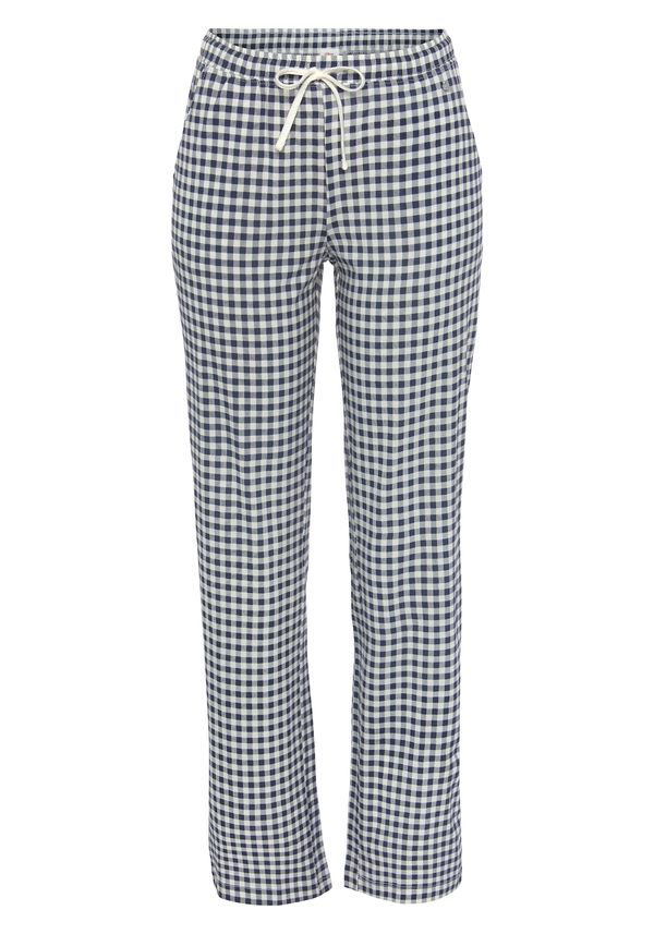 s.Oliver s.Oliver Панталон пижама  нейви синьо / мръсно бяло