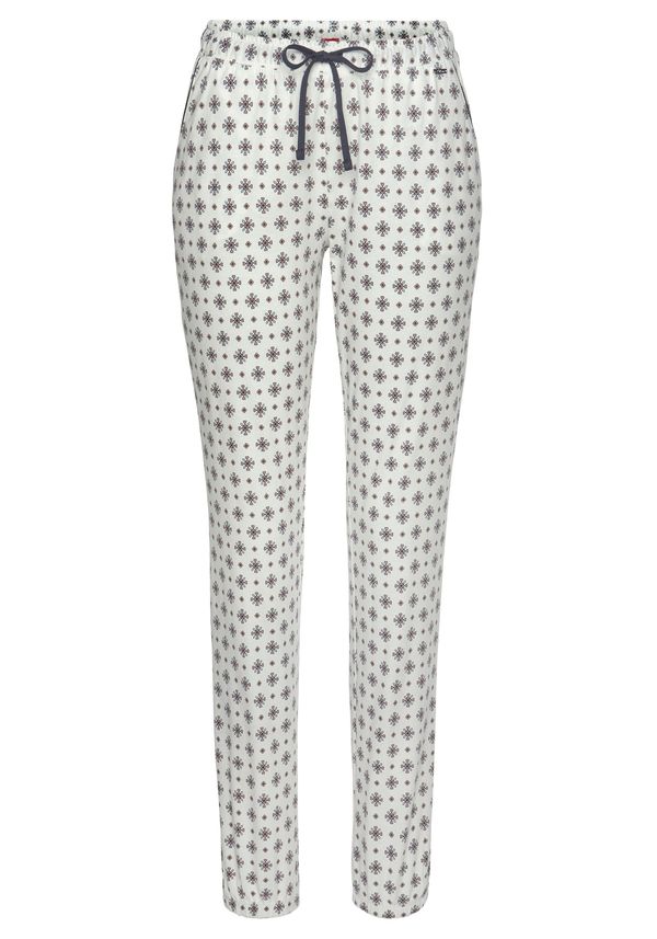 s.Oliver s.Oliver Панталон пижама  нощно синьо / пастелно синьо / светлокафяво / мръсно бяло