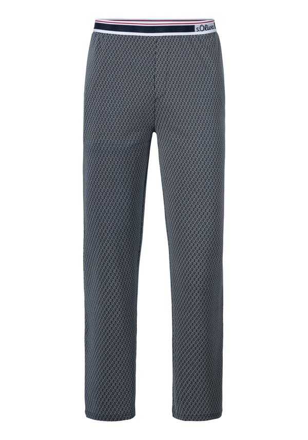 s.Oliver s.Oliver Панталон пижама  петрол / червено / мръсно бяло