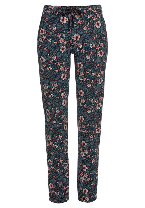 s.Oliver s.Oliver Панталон пижама  смарагдово зелено / пъстро