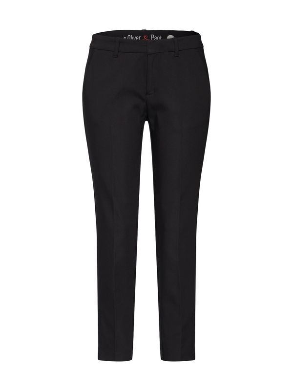 s.Oliver s.Oliver Панталон с ръб  черно