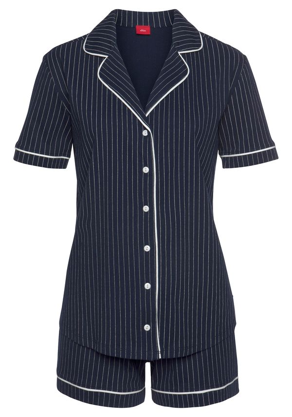 s.Oliver s.Oliver Пижама  нощно синьо / бяло