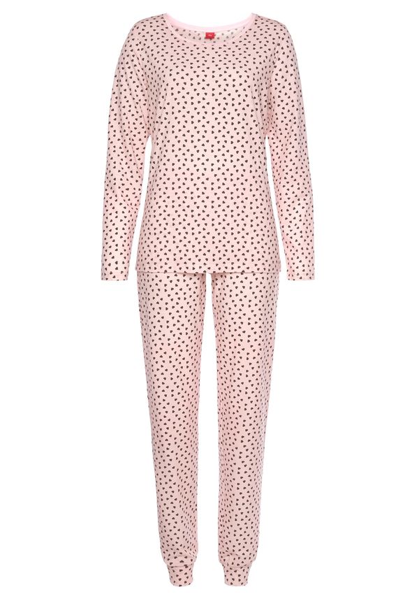 s.Oliver s.Oliver Пижама  светлорозово / черно