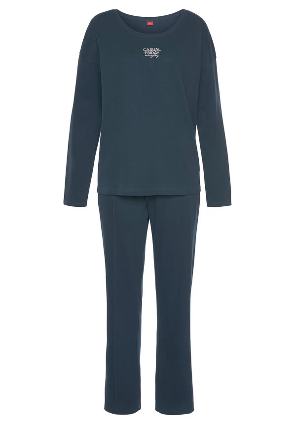 s.Oliver s.Oliver Пижама  тъмносиньо / бяло