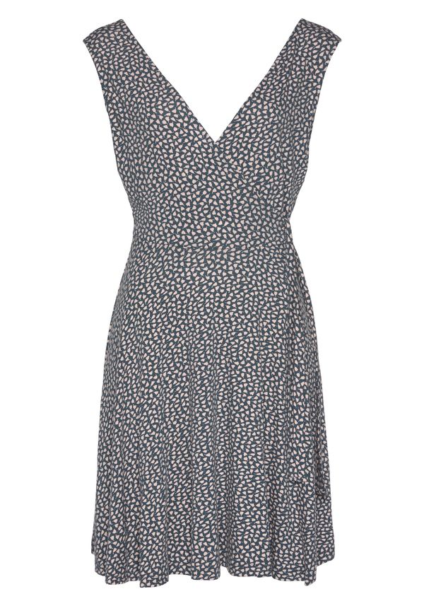 s.Oliver s.Oliver Плажна рокля  гълъбово синьо / бяло