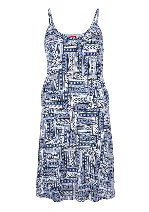 s.Oliver s.Oliver Плажна рокля  нейви синьо / черно / бяло