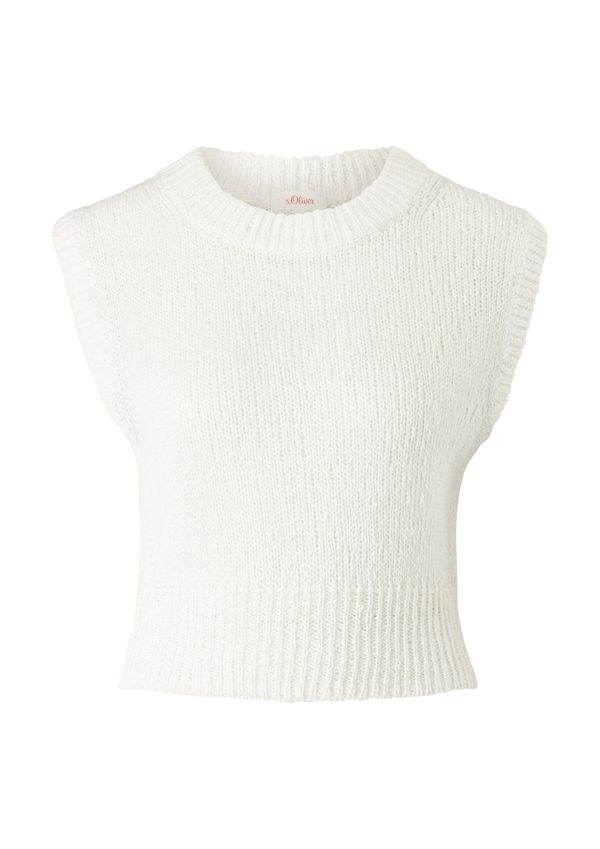 s.Oliver s.Oliver Плетен топ  мръсно бяло