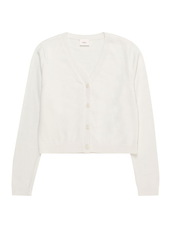 s.Oliver s.Oliver Плетена жилетка  бял памук