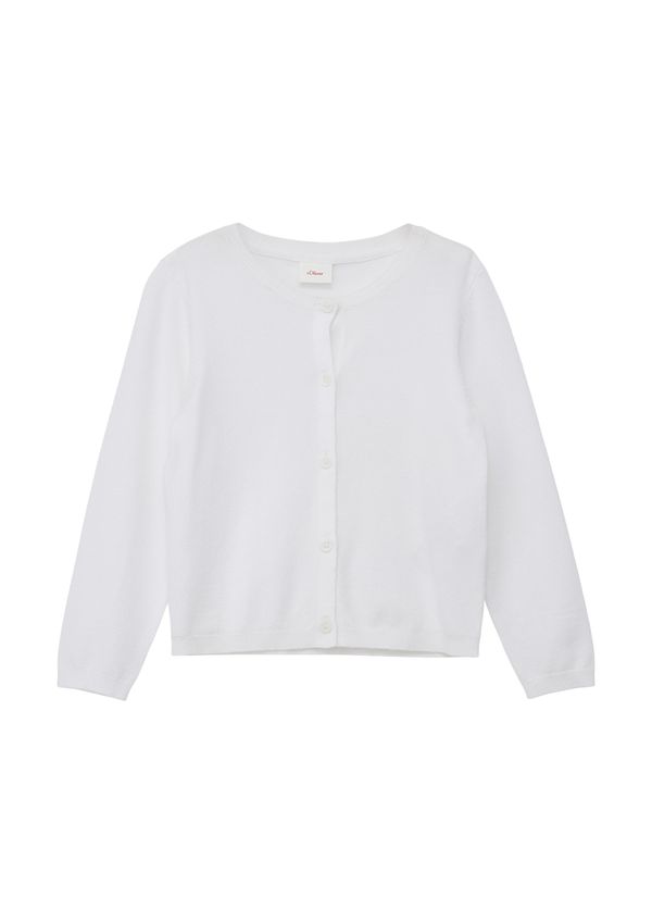 s.Oliver s.Oliver Плетена жилетка  бяло