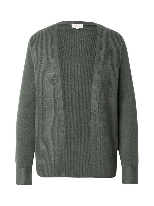 s.Oliver s.Oliver Плетена жилетка  елхово зелено