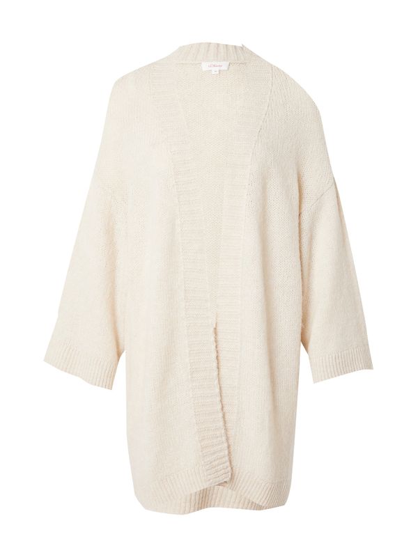 s.Oliver s.Oliver Плетена жилетка  кремаво