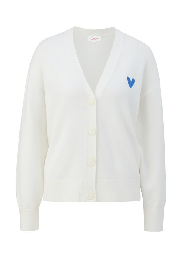 s.Oliver s.Oliver Плетена жилетка  кремаво / синьо