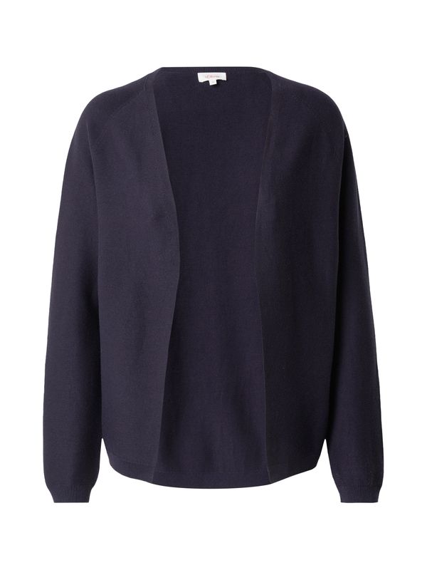 s.Oliver s.Oliver Плетена жилетка  нощно синьо