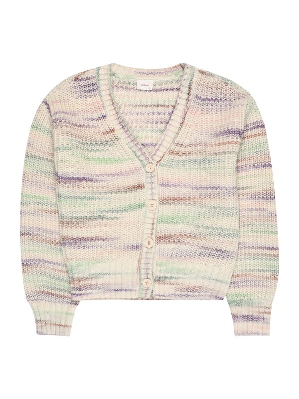 s.Oliver s.Oliver Плетена жилетка  пъстро / бяло