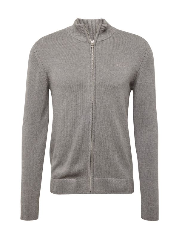 s.Oliver s.Oliver Плетена жилетка  сив меланж