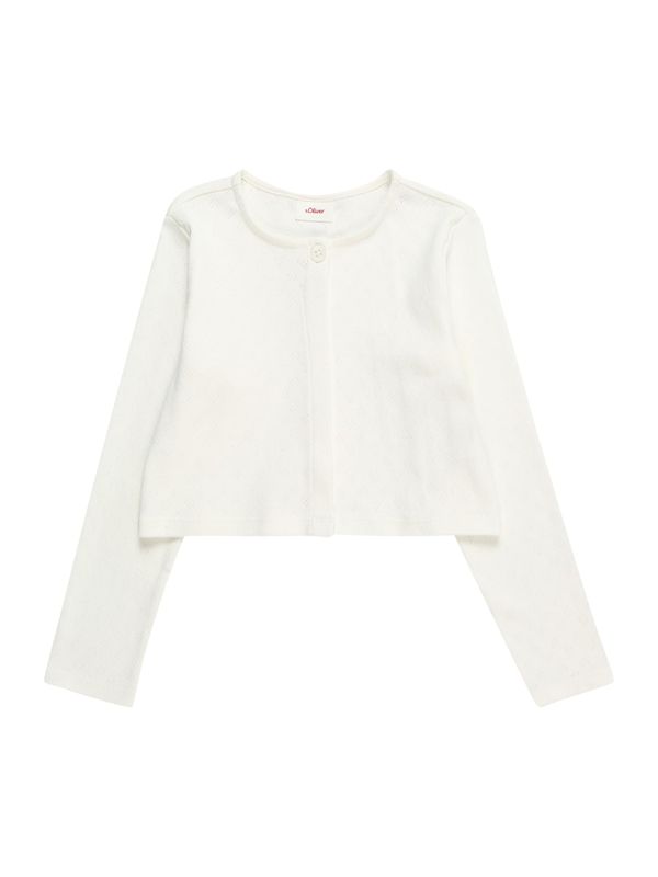 s.Oliver s.Oliver Плетена жилетка  слонова кост