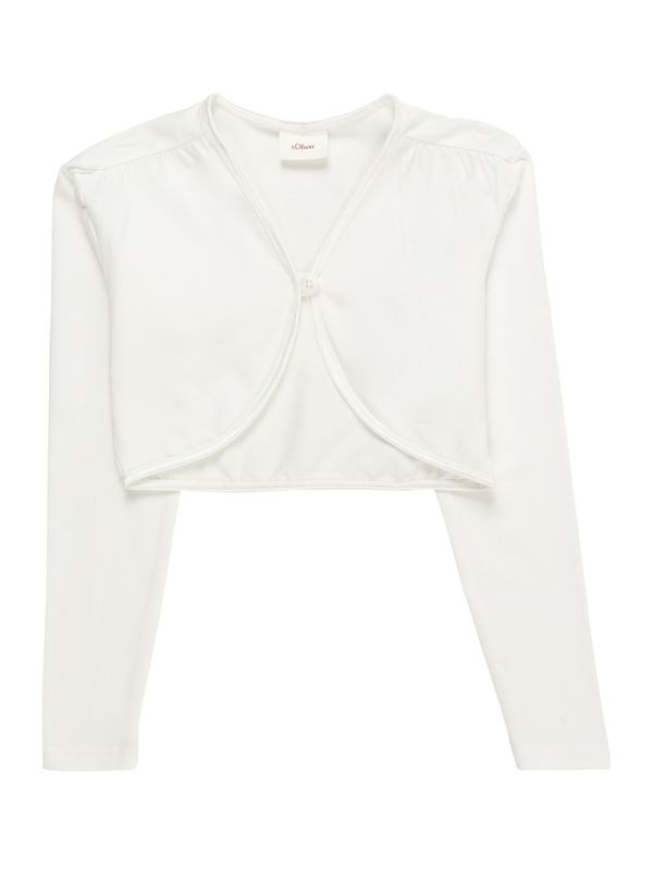 s.Oliver s.Oliver Плетена жилетка  сребърно / мръсно бяло